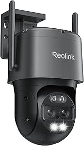 Reolink 4K PTZ Dual Lens Outdoor WiFi Surveillance Camera, Wi-Fi 6 Dual-Band 2.4/5GHz, 6X Zoom, Intelligent Detection, Automatic Tracking, Night Vision Colour, TrackMix WiFi Grey asin的图片