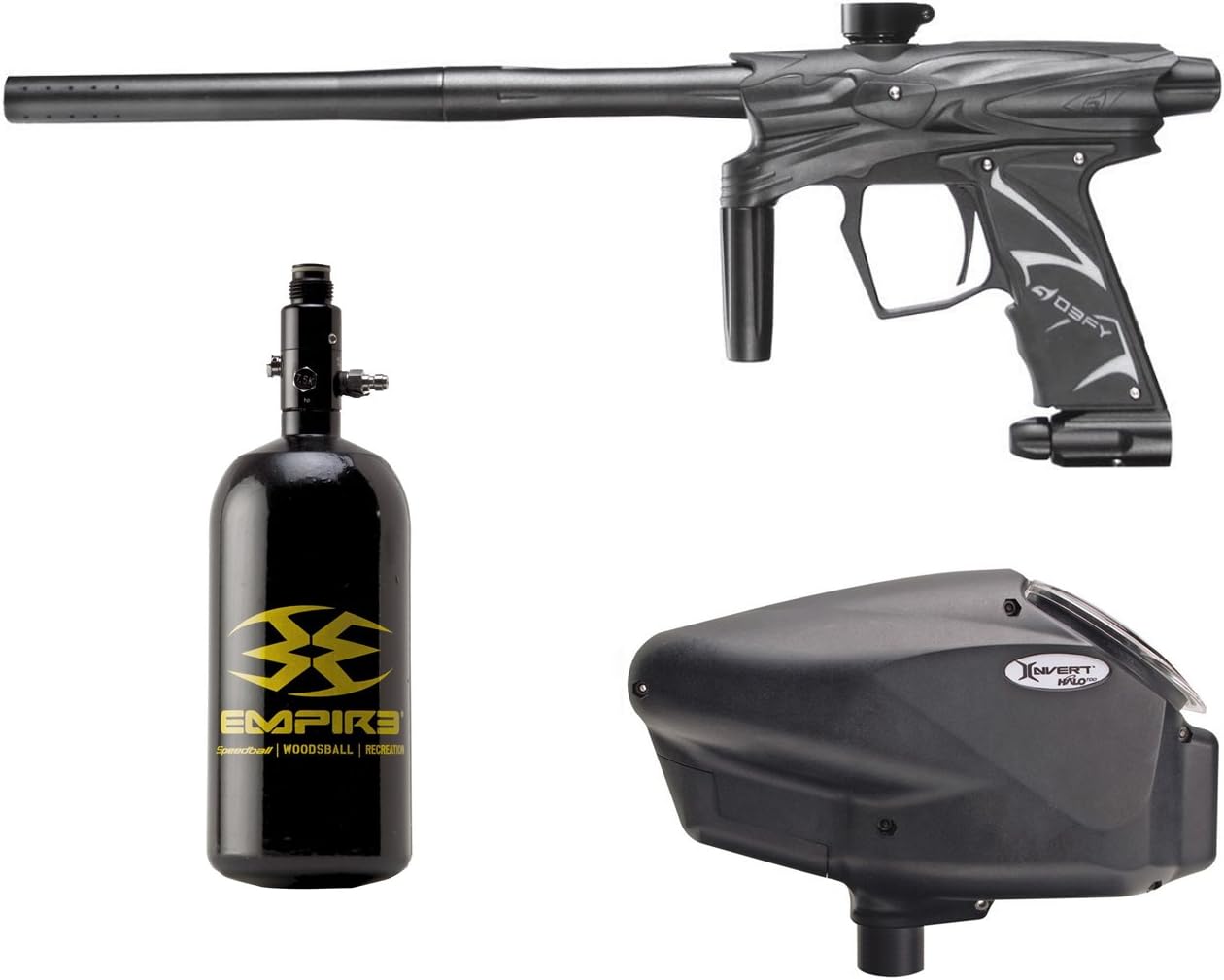 D3S Paintball Gun Empire Halo Too 48ci Package - Black