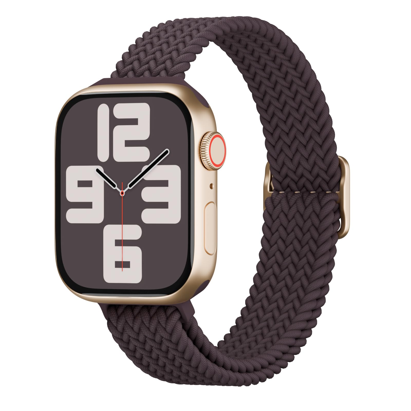 Photo 1 of Slim Nylon Braided Stretchy Solo Loop Band Compatible with Apple Watch Band