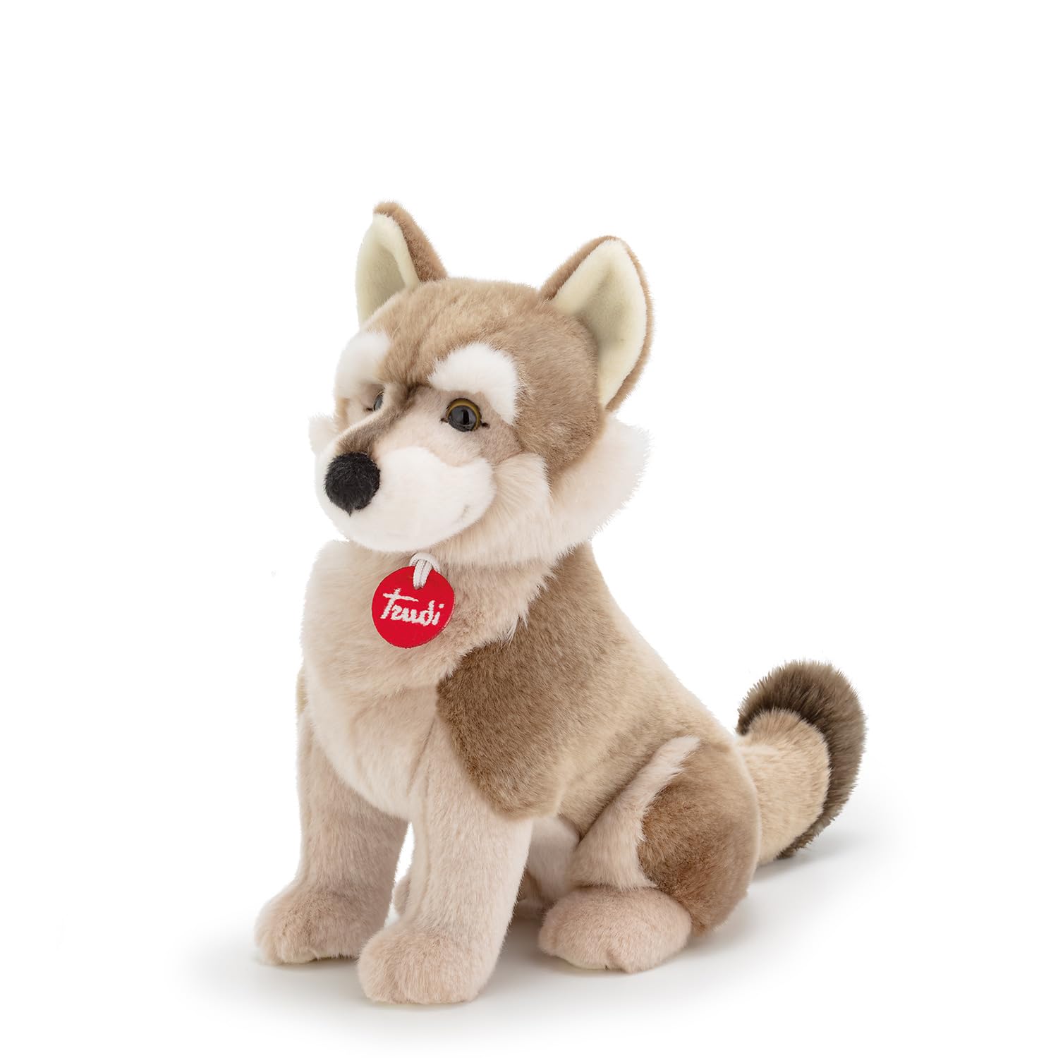 Trudi Lupo Lupetto gioco peluche Park Collection. Peluche Regalo di Natale. Animali del bosco | 14x30x22cm taglia M | Collezione Parco dello Stelvio | modello 24040