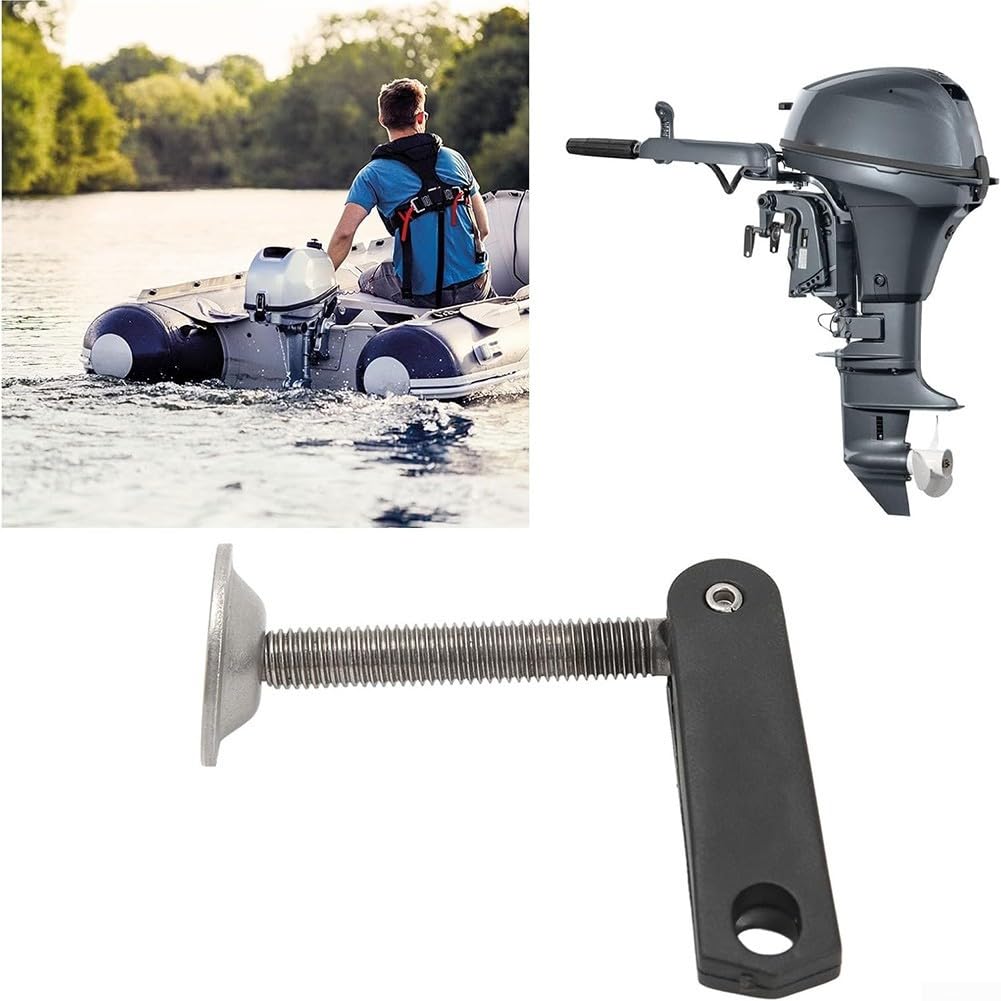 Outboard Motor Transom Clamp Handle Screw Set for 2-4HP–15HP Engines – Stainless Steel & Aluminum Alloy, Direct OEM Replacement