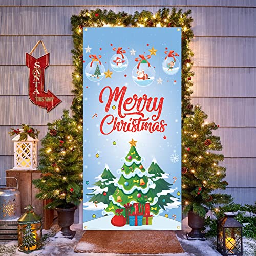 Banydoll Pancarta NavideñA, Adornos NavideñOs para Puertas, Pancarta NavideñA para Puertas, Letrero Colgante para Porche, Adornos NavideñOs Al Aire Libre para DecoracióN De Puertas Y Paredes Cover