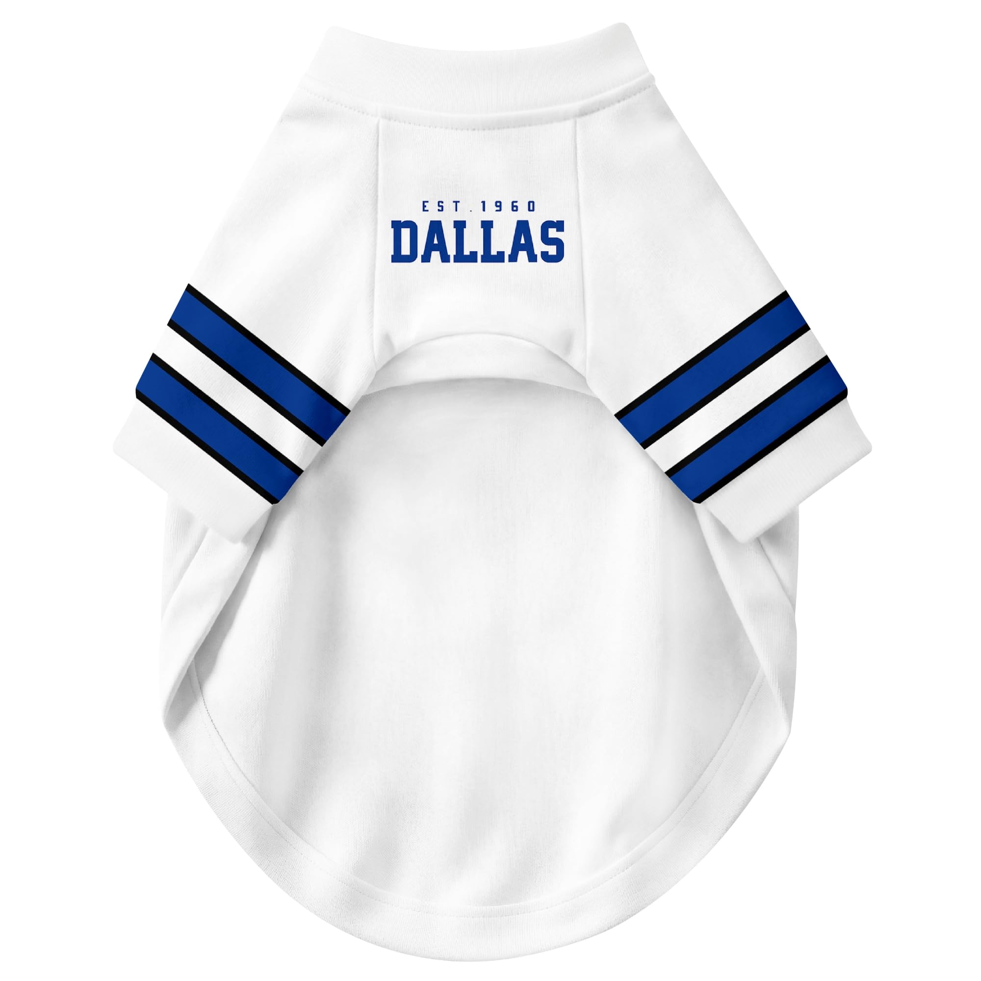 Dallas Dog Clothes Jersey Style Personalized Pet T Shirt with Custom Name Number for Small Medium Large Dogs - 5