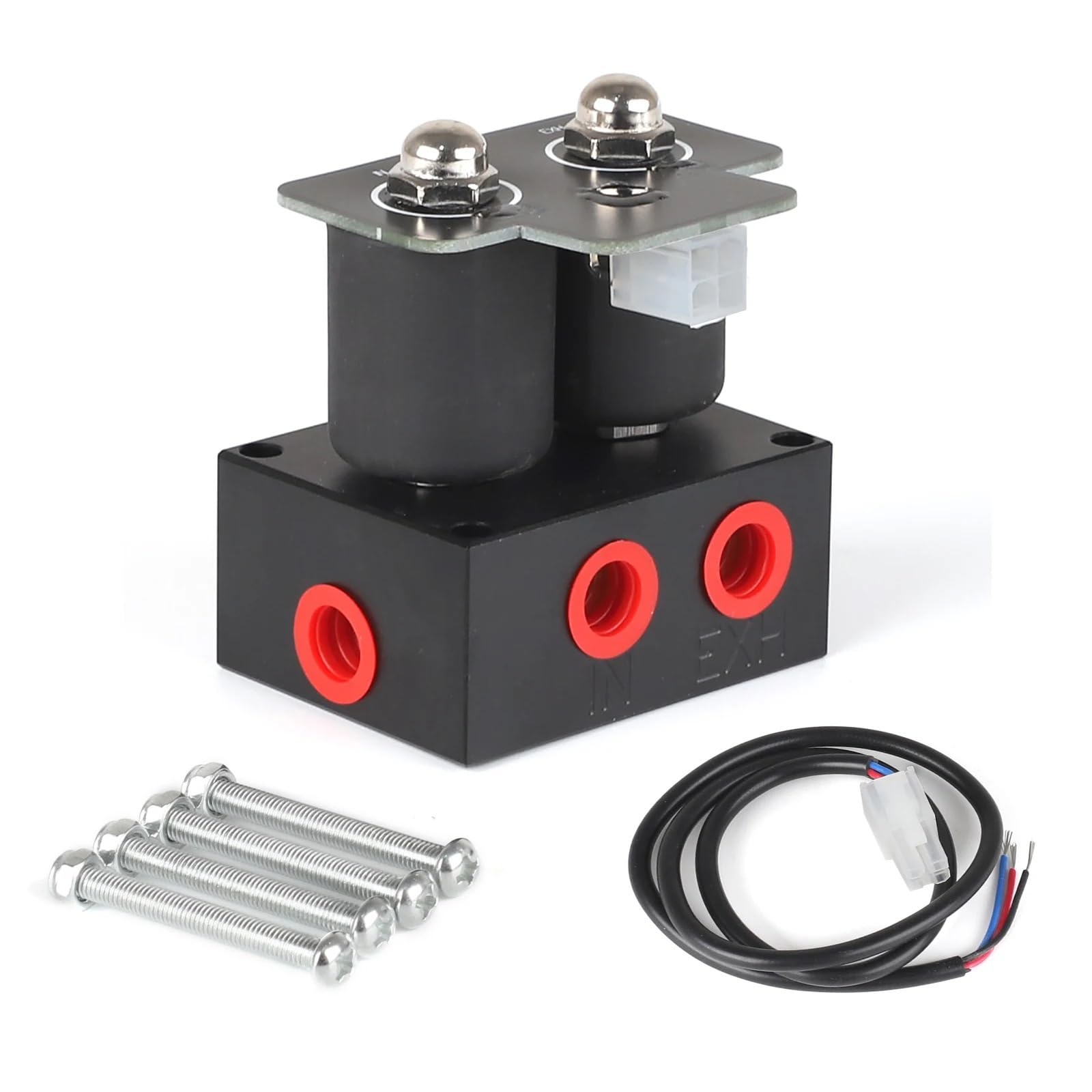 Amortyzator 12V 0-200psi/0-300psi Zawór elektromagnetyczny Zawieszenie pneumatyczne Amortyzator do automatycznego szybkiego sterowania Fbss(0-200pSI 2 control)