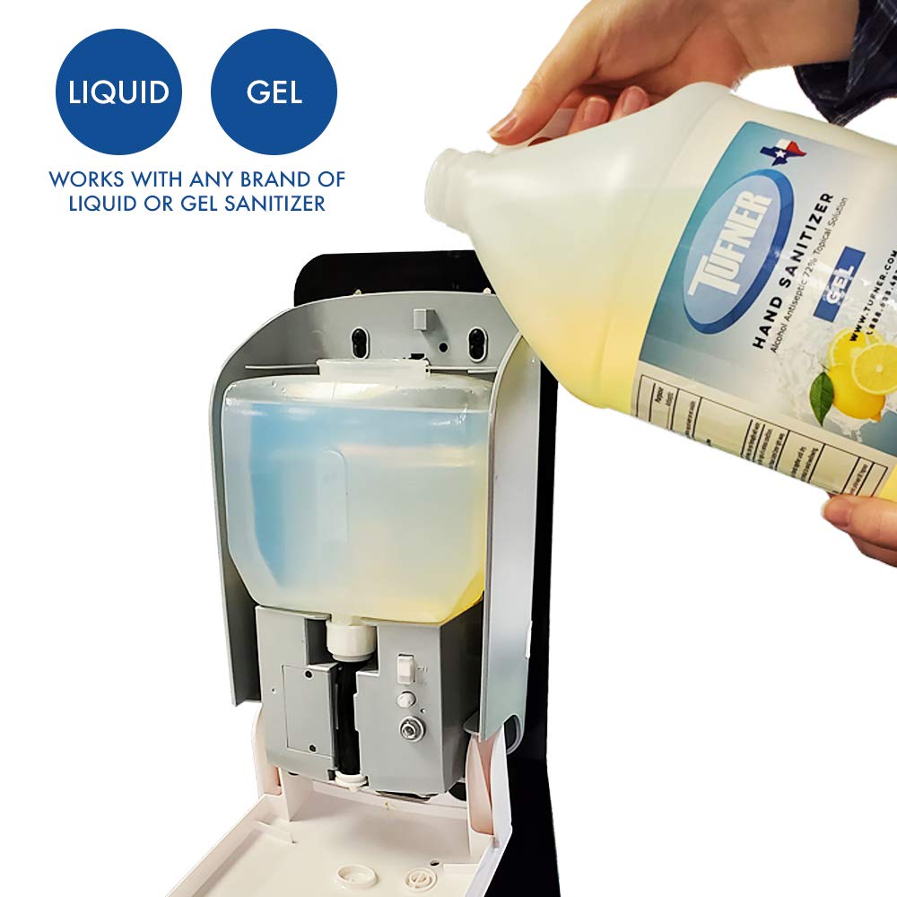 Optima Scale Hands-Free Universal Hand Sanitizer Dispenser Floor Stand - Made in The USA