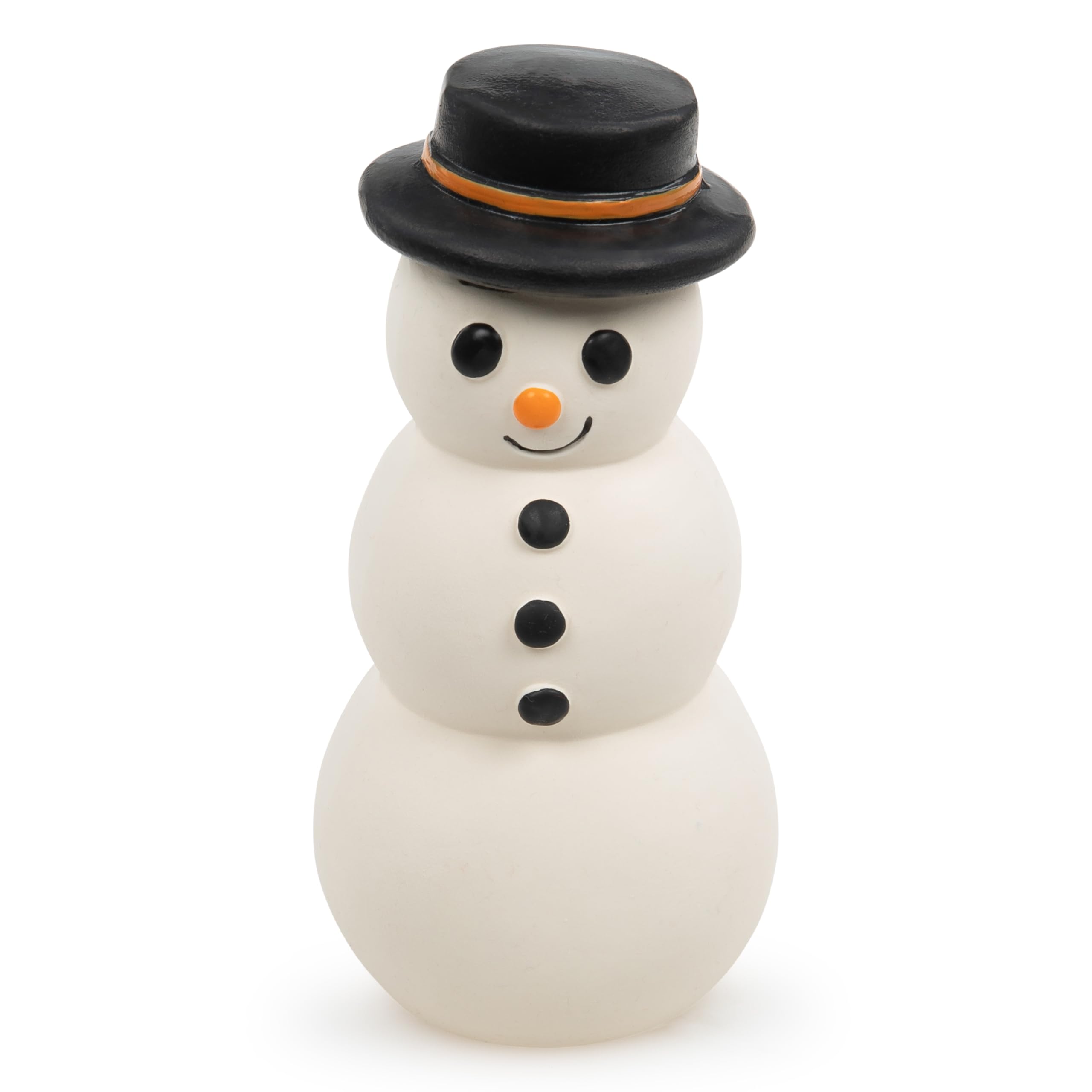 Petface Santos Snowman Latex Christmas Dog Toy with Built-In Squeaker