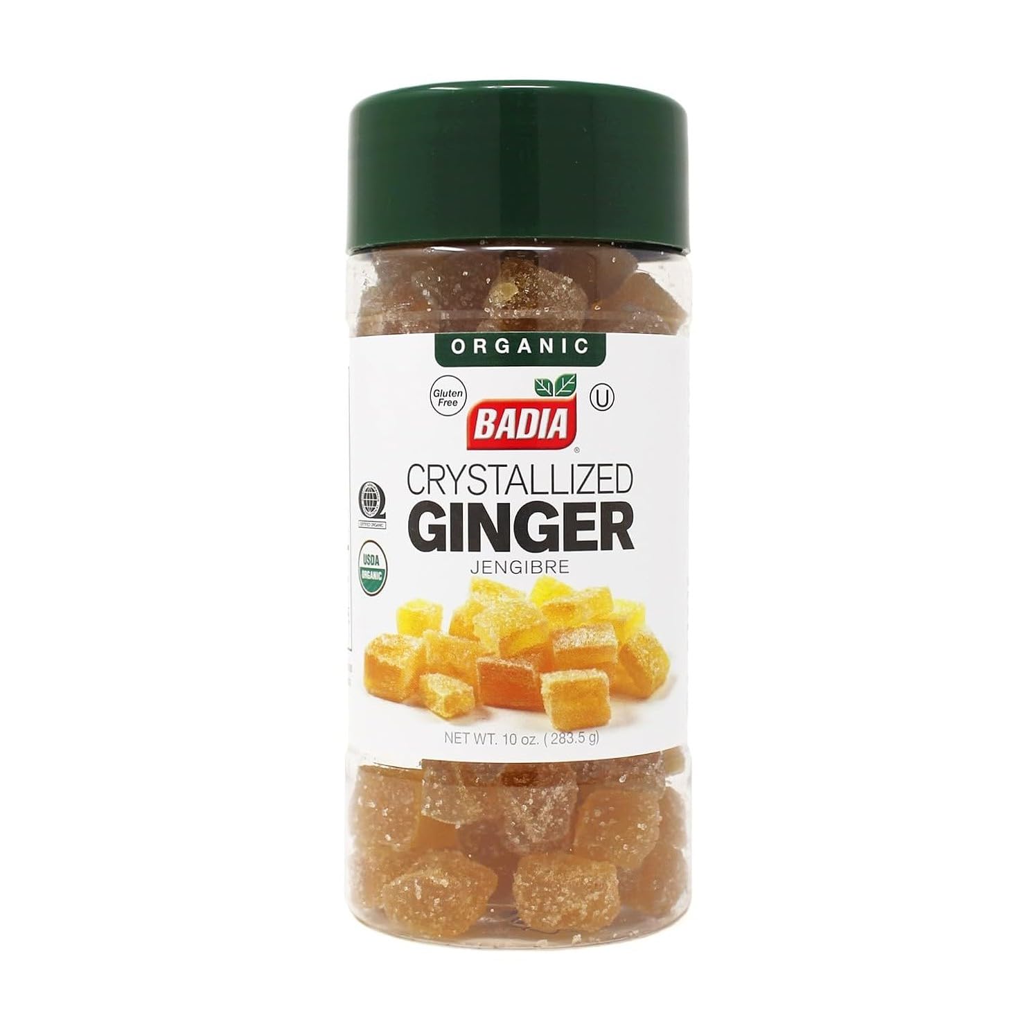Badia Organic Crystallized Ginger, 10 Ounce (Pack of 12)