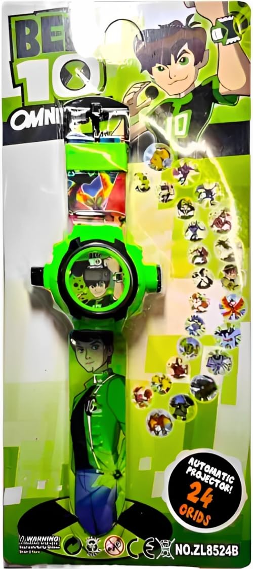 SARASI Ban Ten Projector Digital Watch, Automatic Projector 24 Crids (Multicolor)