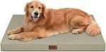 Lit de chien extérieur orthopédique imperméable XL pour les grands chiens extras de la mousse de caisse d'oeufs pour le soutien conjoint, TPU Couche imperméable, lavable en machine 1680D Oxford Cover, jusqu'à 90 C'est vrai. 112x81x9cm, marine