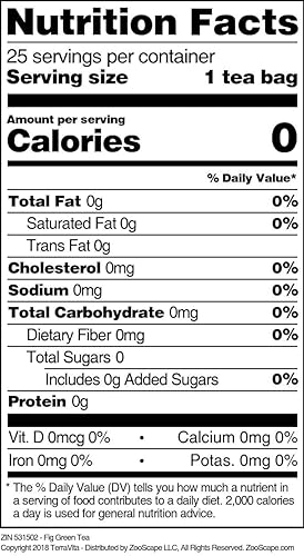 Miniatura 3 de Té Verde Higo (25 bolsitas de té, ZIN 531502)