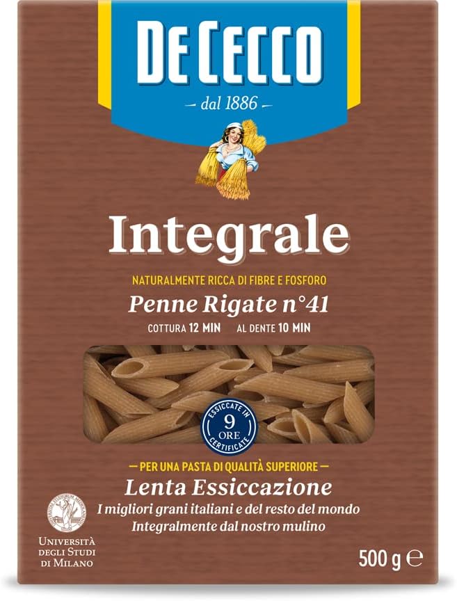 De Cecco Penne Rigate Integrali - 500 g 1 Single - Immagine 1