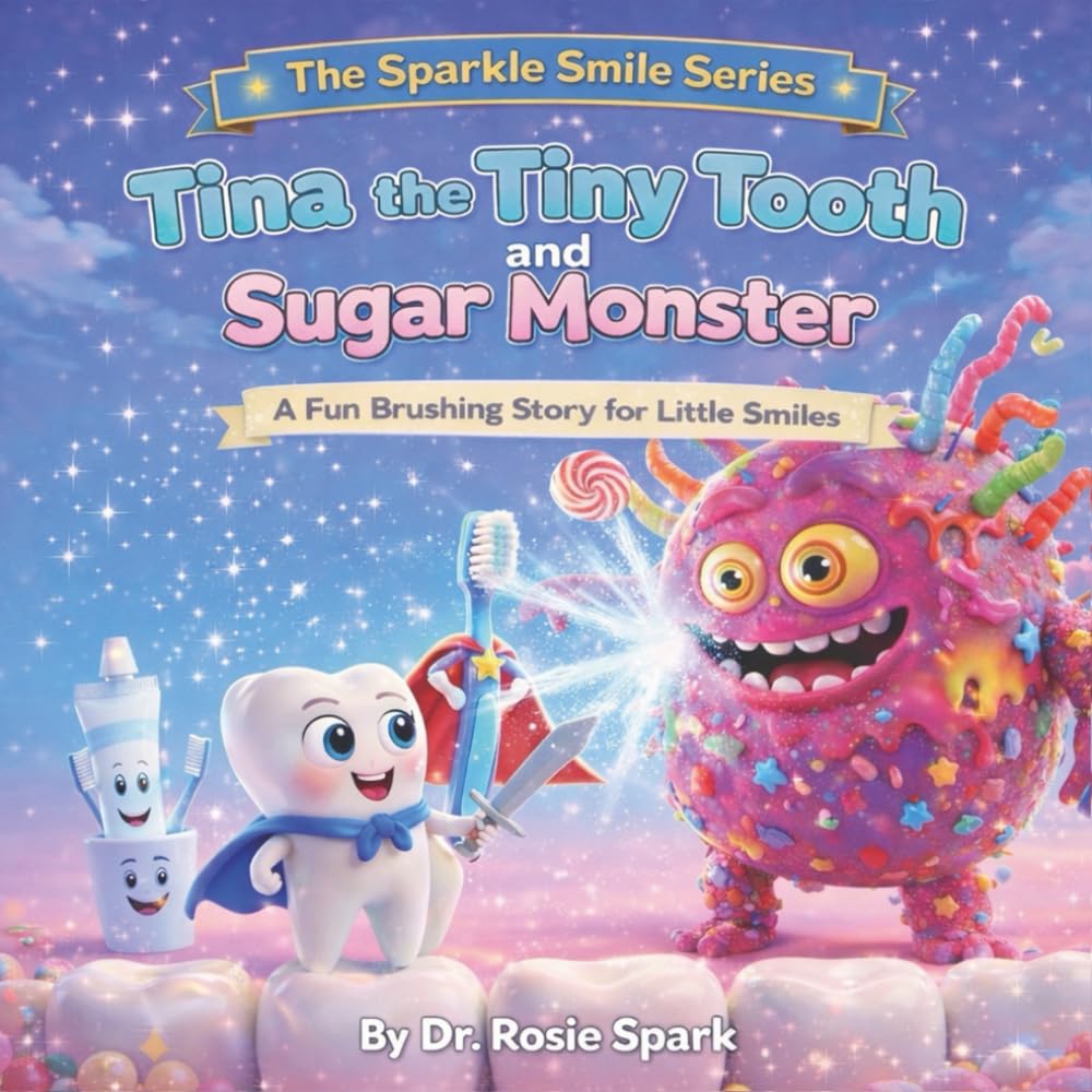 Tina the Tiny Tooth and Sugar Monster: A Fun Brushing Story for Little Smiles (The Sparkle Smile Series)
