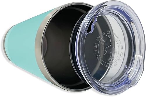 Miniatura 2 de LaserGram Vaso de pinta aislado al vacío de 16 onzas, ballena asesina, grabado personalizado incluido (verde azulado)