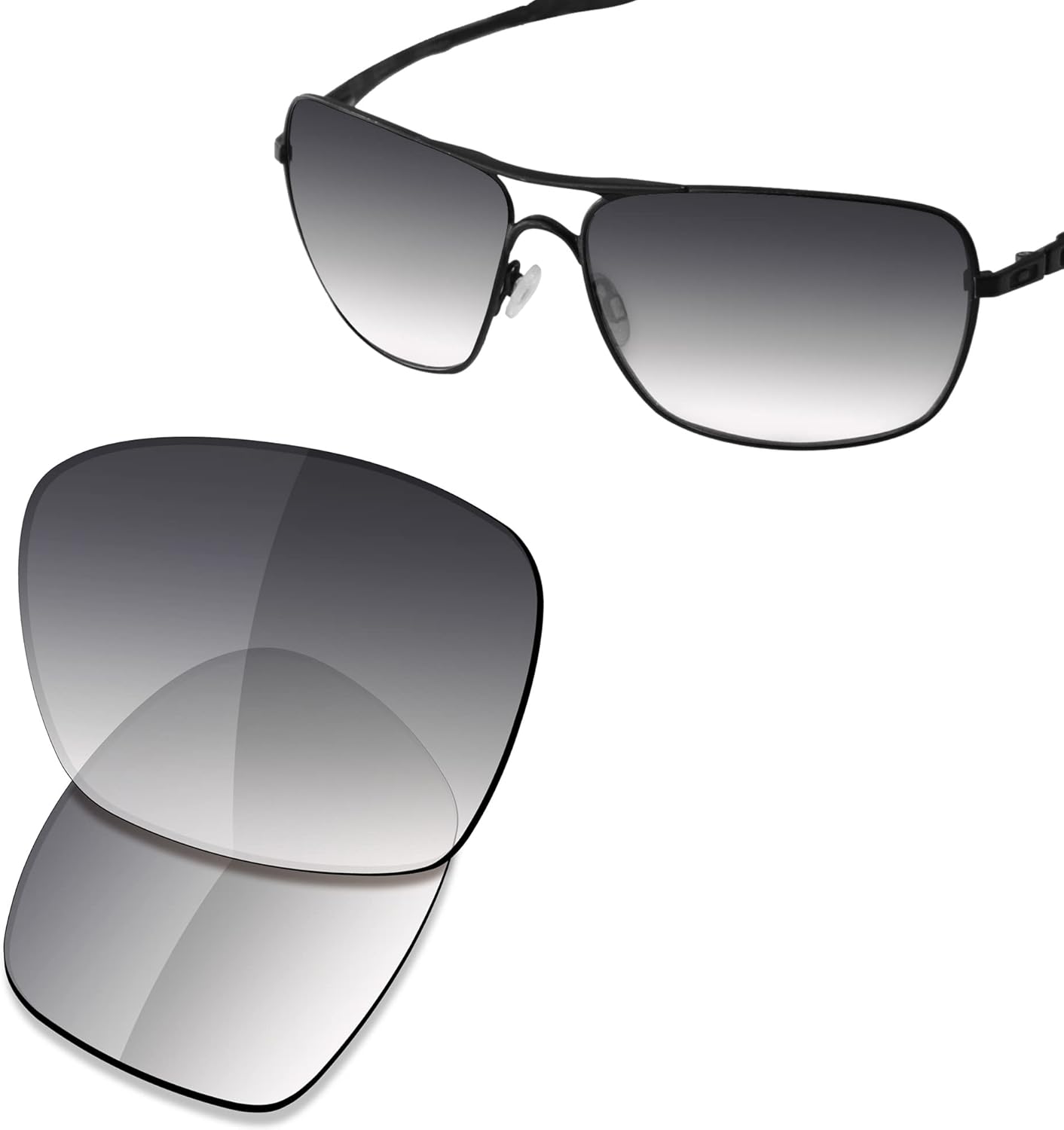 SAUCER Premium Replacement Lenses & Nosepads for Oakley Plaintiff Squared OO4063 Sunglasses