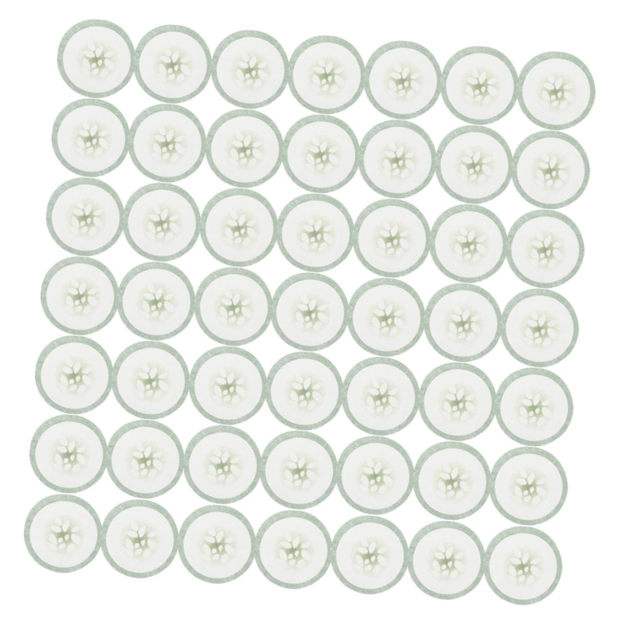 Beavorty 200pcs Cucumber Eye Mask Paper Reusable Eye Pads for Women Depuffing Skincare