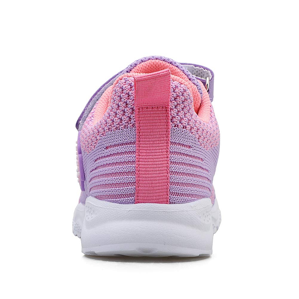 Chaussures d'apprentissage de bébé pour fille - Chaussures de sport légères et mignonnes - Violet - Violet, 29 EU