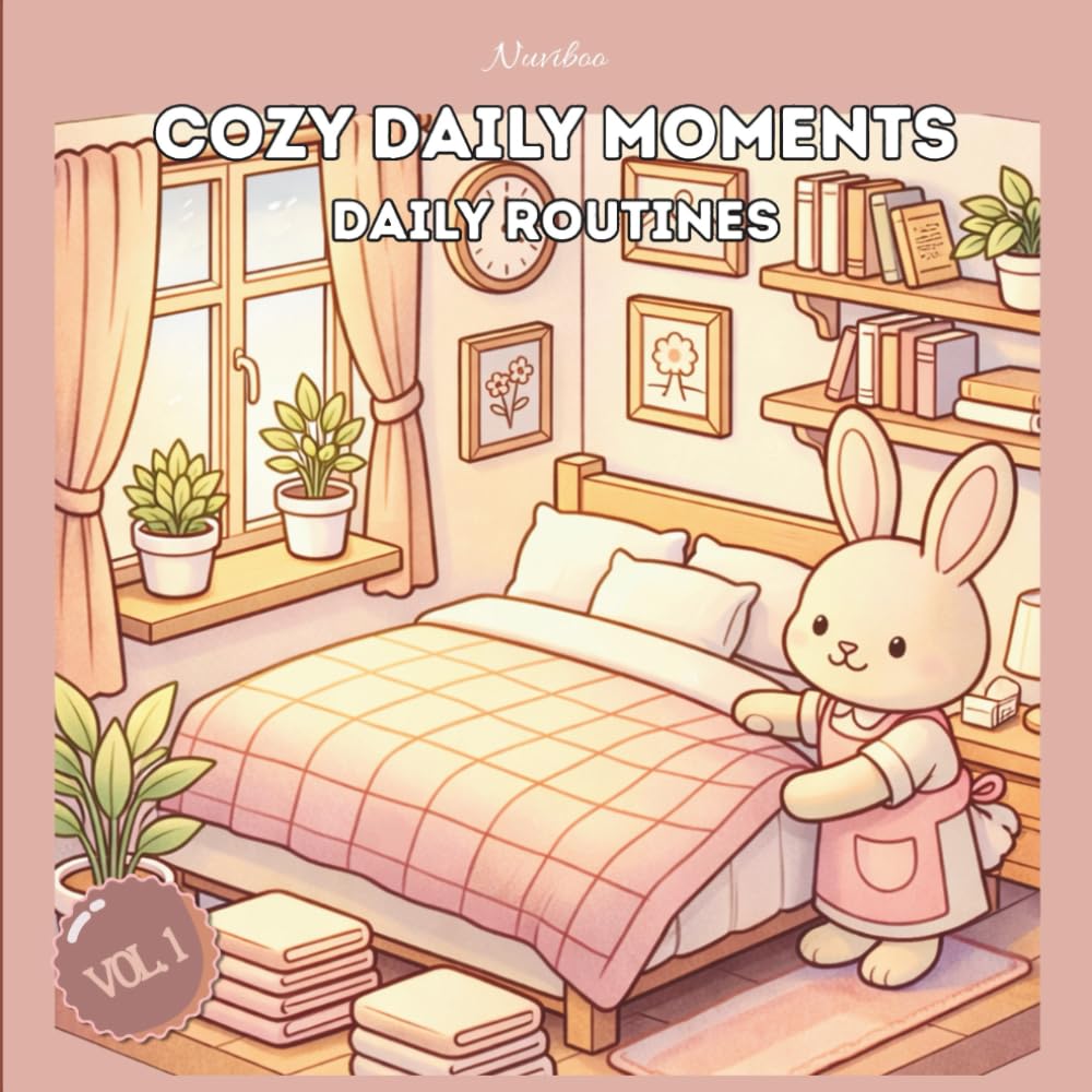 Cozy Daily Moments - Daily Routines Vol. 1: Coloring book for Adults and Teens