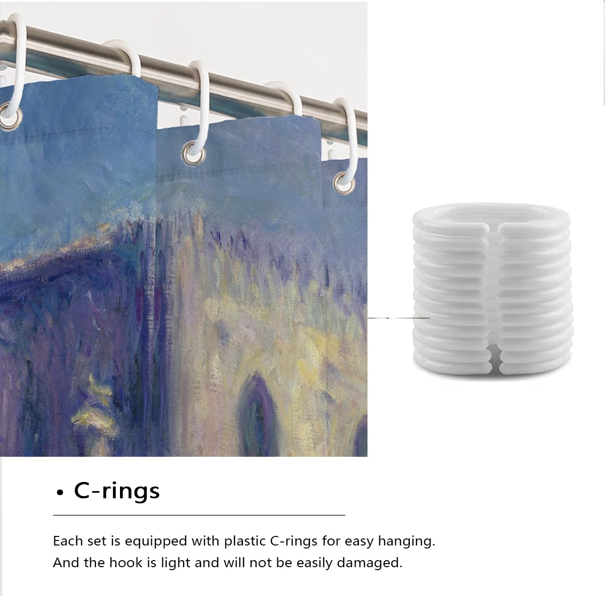 Zasłony prysznicowe w stylu vintage do łazienki, architektura wody, odbicie, obraz olejny, akcesoria łazienkowe, wodoodporna, nadająca się do prania, zasłona prysznicowa, 180 x 180 cm