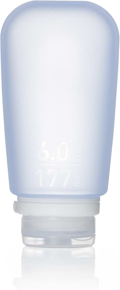 GoToob+ (XL) | Refillable Silicone Travel Bottle | Locking Lid | Food-Safe Material | Blue, XL (6 fl.oz.; 177ml)