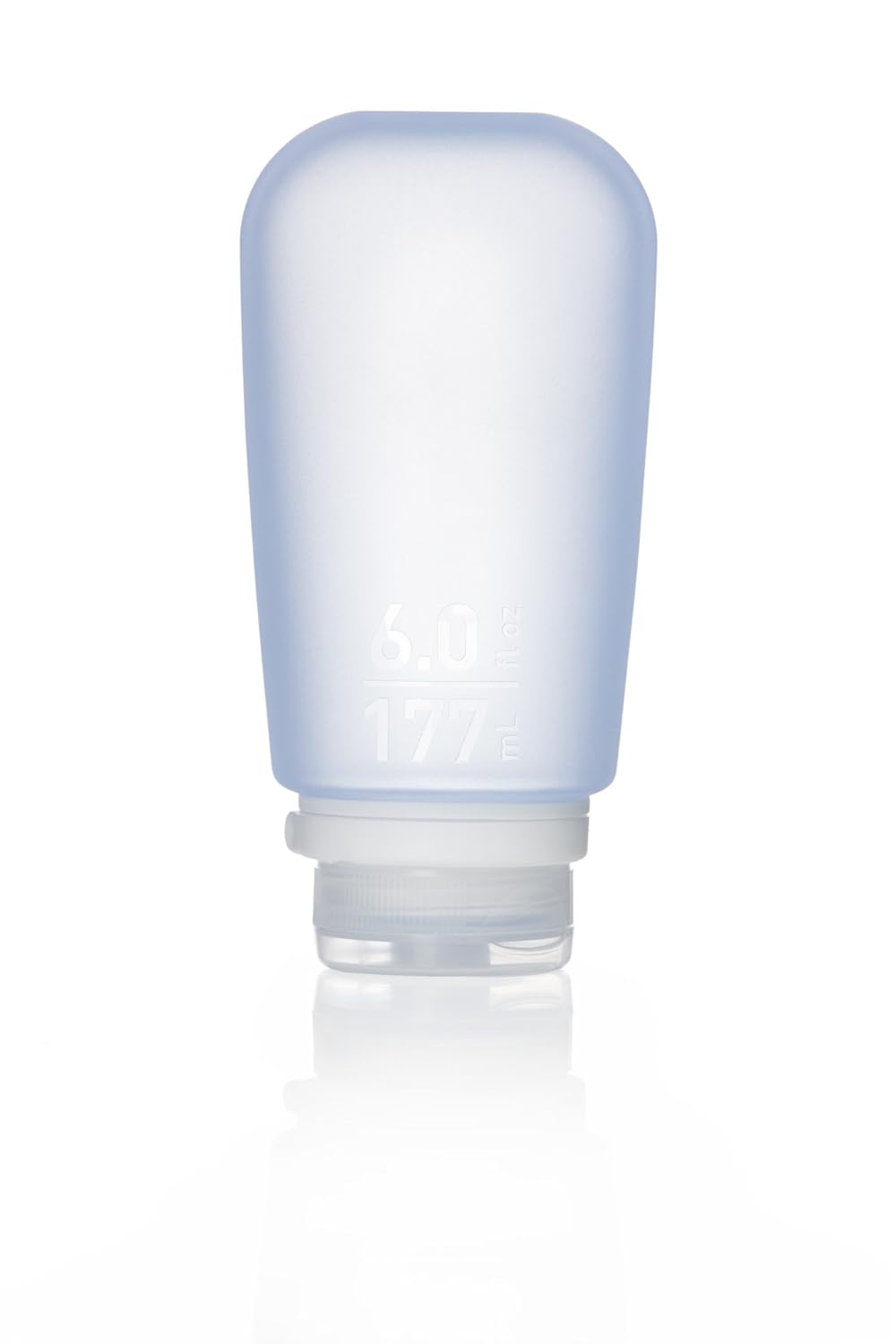 humangear GoToob+ (XL) | Refillable Silicone Travel Bottle | Locking Lid | Food-Safe Material | Blue, XL (6 fl.oz.; 177ml)