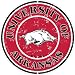 Arkansas Razorbacks 12 Inch Embossed Metal Nostalgia Circular Sign