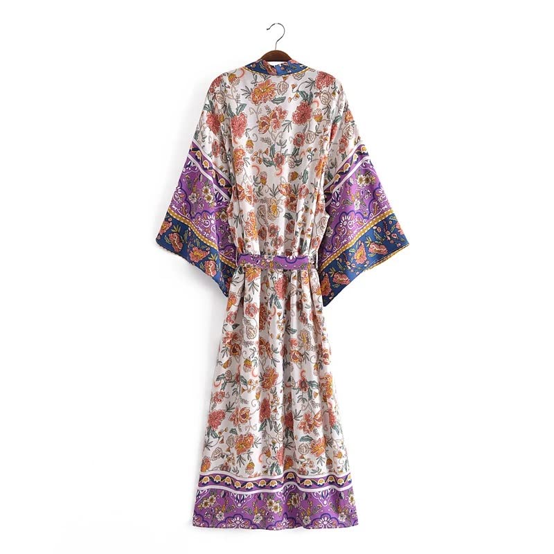 Robe boho plage imprimé kimono pour libérer votre esprit bohème cet été - 3