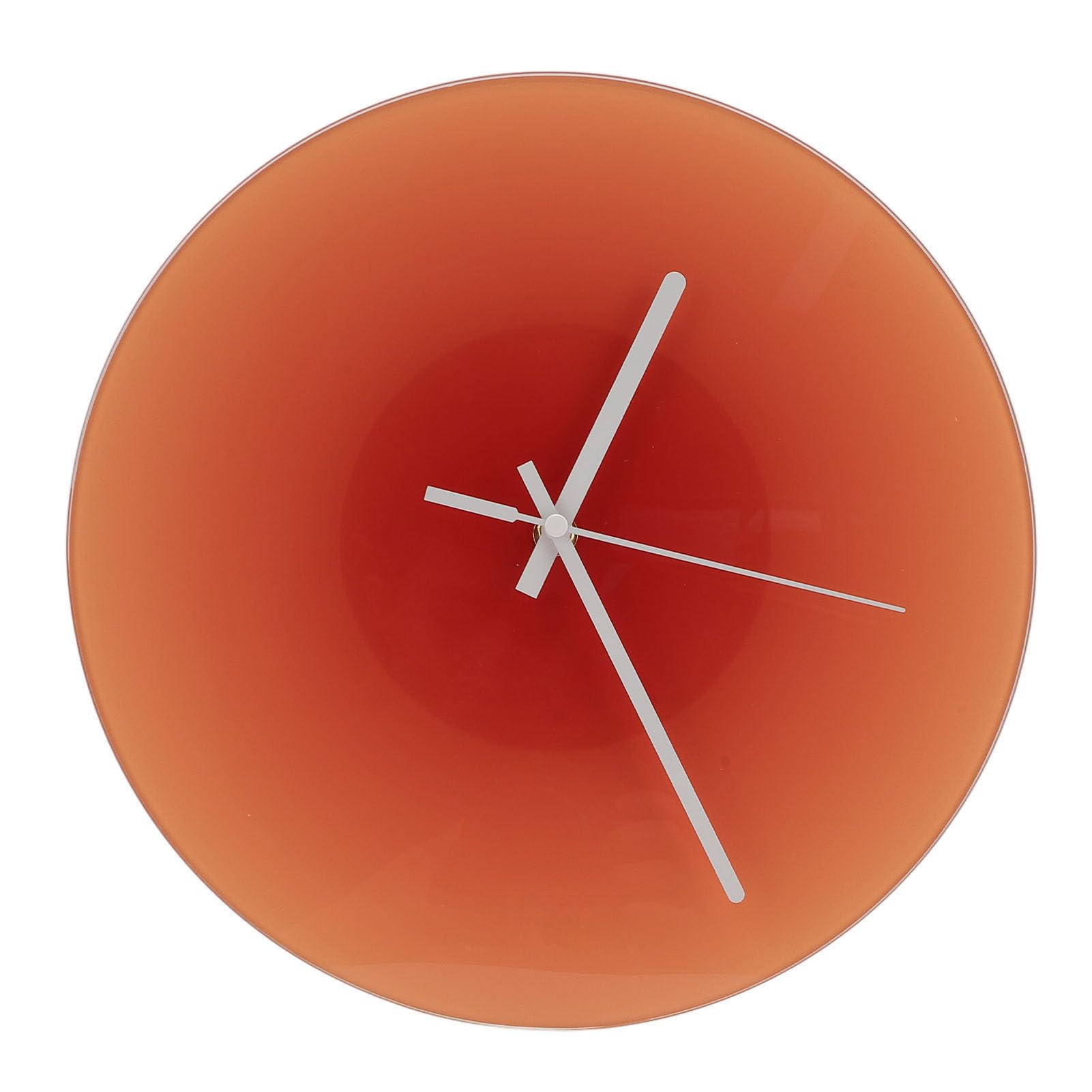 Horloge murale moderne silencieuse sans tic-tac en verre pour chambre à coucher