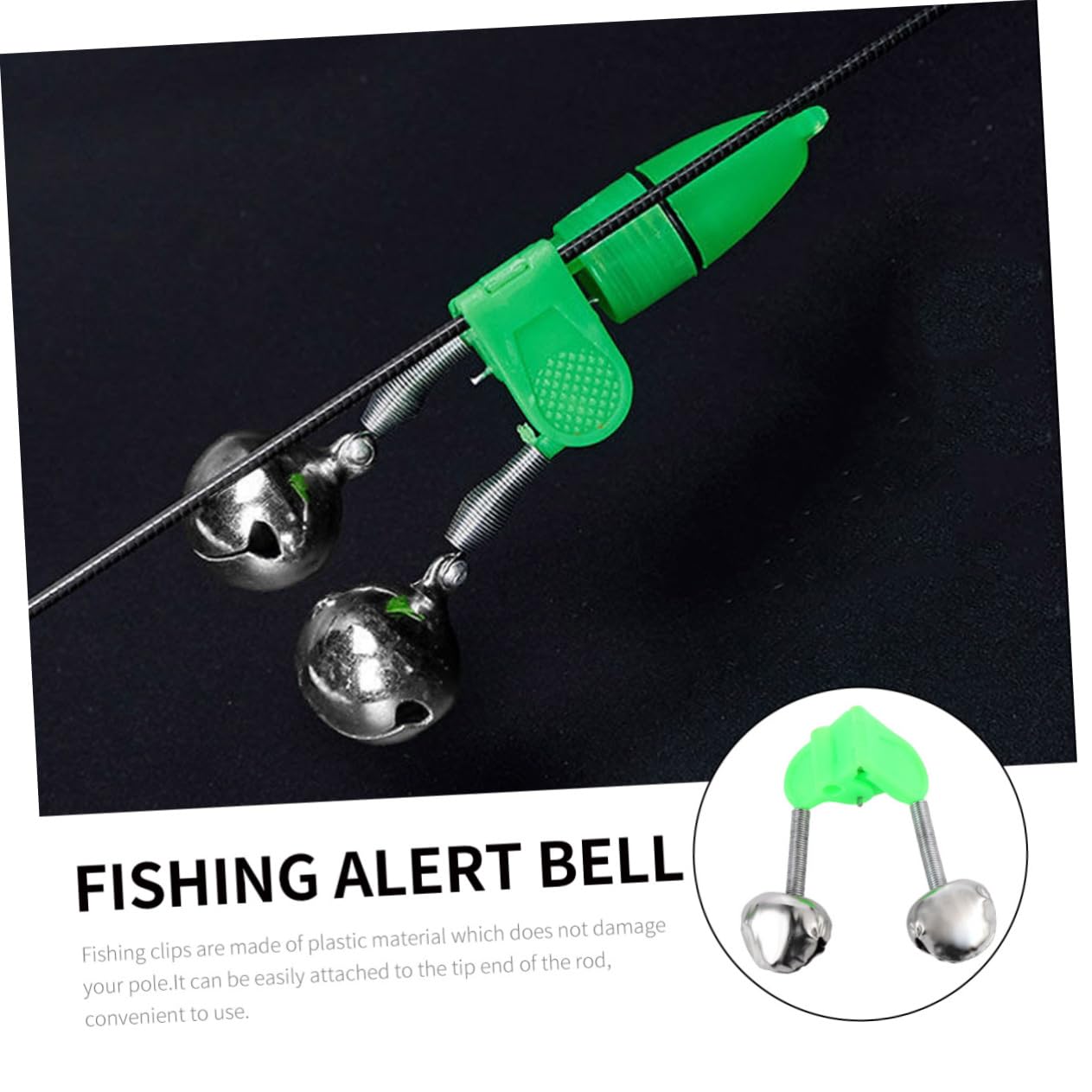 Hemoton 100Pcs Fishing Alert Bell High Sensitivity Fishing Rod Alarm Bells for Easy Bite Detection Durable Material Fishing Accessories for Enthusiasts