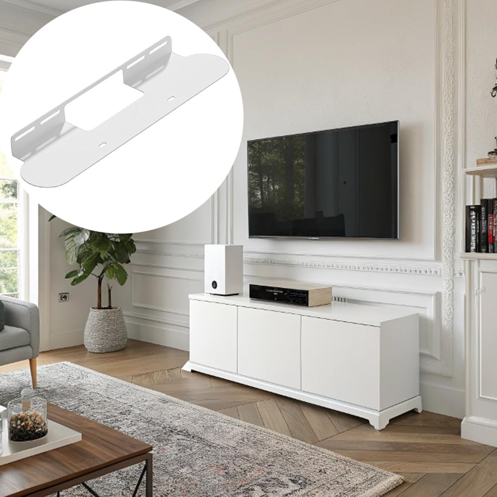 TopHomer Supporto soundbar Sonos Beam staffa compatibile Gen 1 Gen 2 bianco