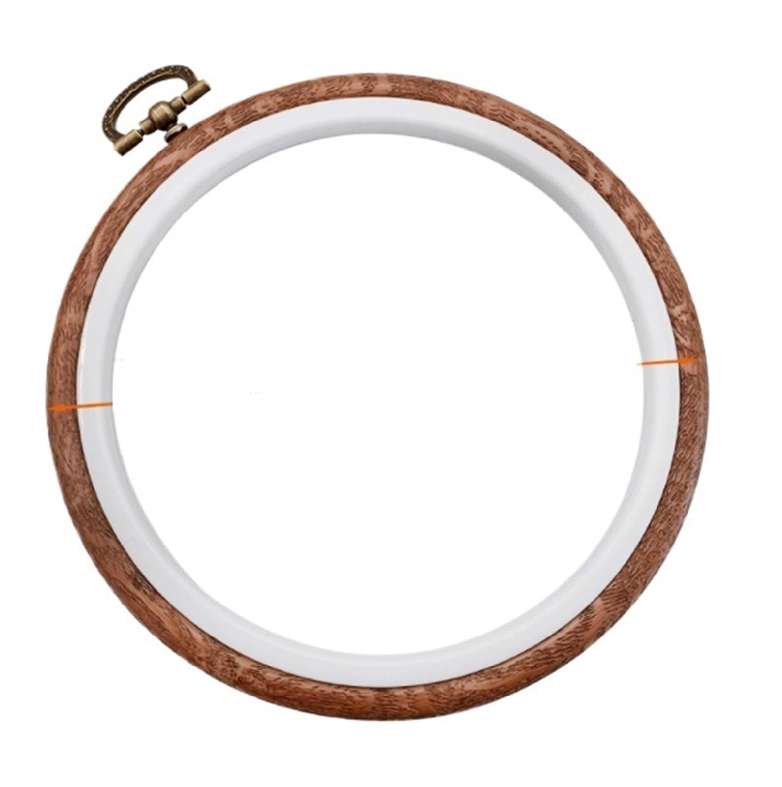 CQAHDSEVF Embroidery Hoop Circle, Mini Embroidery Hoop Set Multicolor Wood Plastic RoundOval Hoops Cross Stitch Needlecraft(Color 5)