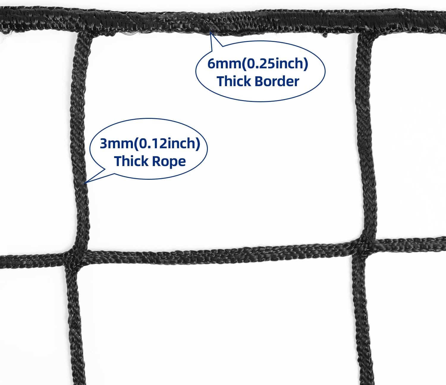 Wiseek Soccer Backstop Net, High Impact Soccer Barrier Net, Nylon Soccer Practice Sports Netting 10x20ft/10x30ft/10x40ft : Sports & Outdoors