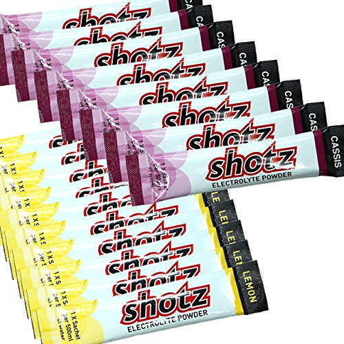 shotz ショッツ エレクトロライトパウダー 40本セット(カシス×20、レモン×20)【マラソン大会/トレイルランニング/ロードバイク/トレーニング/スポーツ/栄養補給/エネルギー】