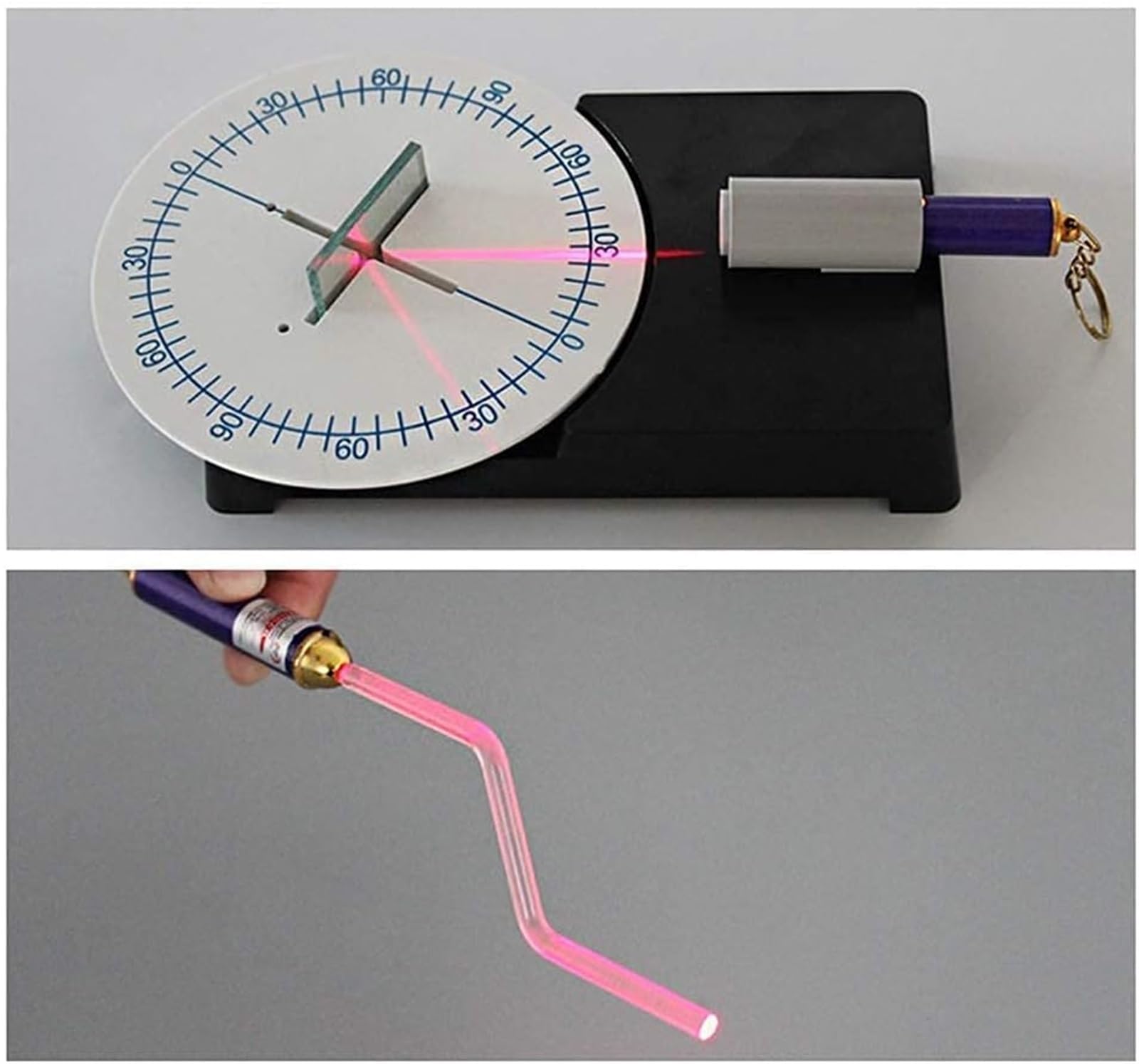 Optisches Experimentier-Set, große konkave und konvexe Linsen, wissenschaftliches Modell für Lochbilder