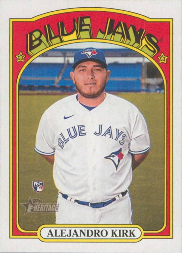 Alejandro Kirk ルーキー直書き直筆サインカード　高騰中！ Amazon.com: 2021 Topps Heritage High Number Baseball #544