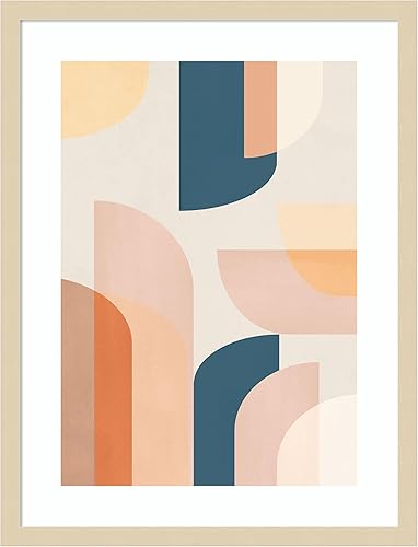 Miniatura 8 de Amanti Art Lienzo decorativo para pared, diseño geométrico retro de Kathrin Pienaar, arte abstracto para pared, decoración moderna de mediados de