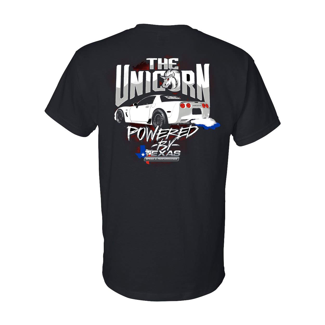 Texas Speed Unicorn Corvette T-Shirt