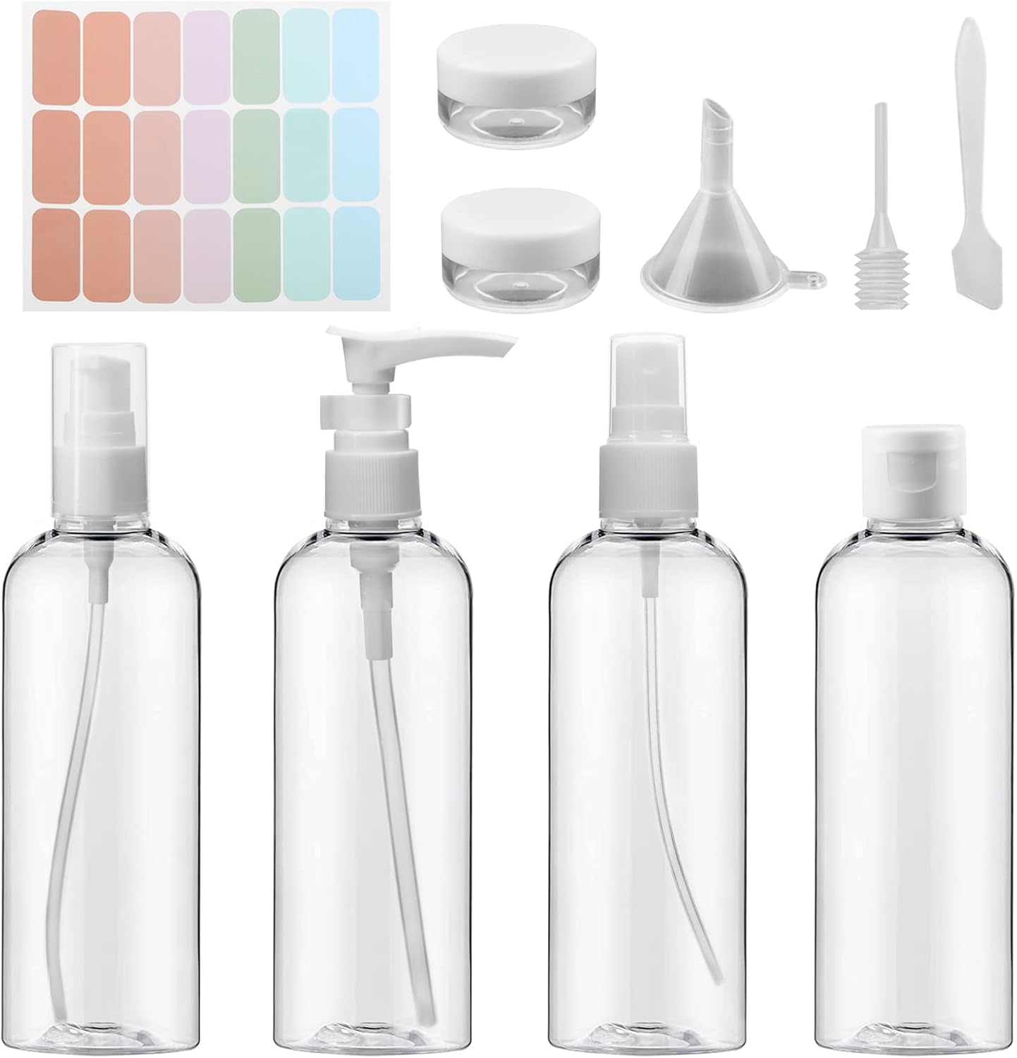 JOYSKY 10 Pcs Travel Bottles Set Travel Container Air Travel Size 100ml