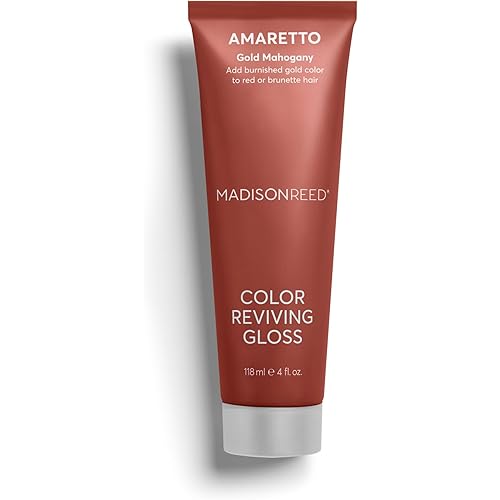 Madison Reed Color Reviving Gloss, Amaretto - Bronze, Semi-Permanent Hair Dye, Enhances Hair Color & Corrects Tone, Adds Brilliant Shine, Keratin & Argan Oil, 4 Fl Oz (118 mL)
