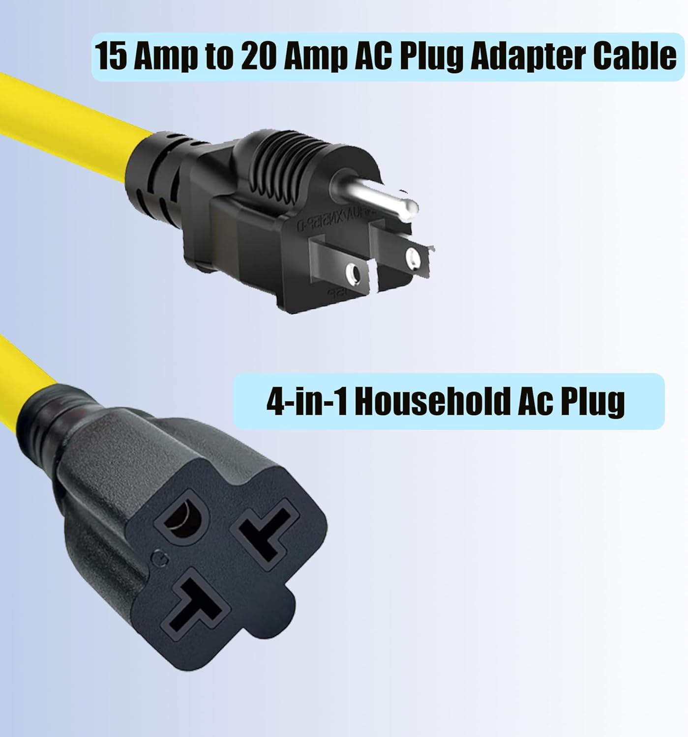 URANT 15 Amp a 20 Amp AC Plug Adapter Cable
