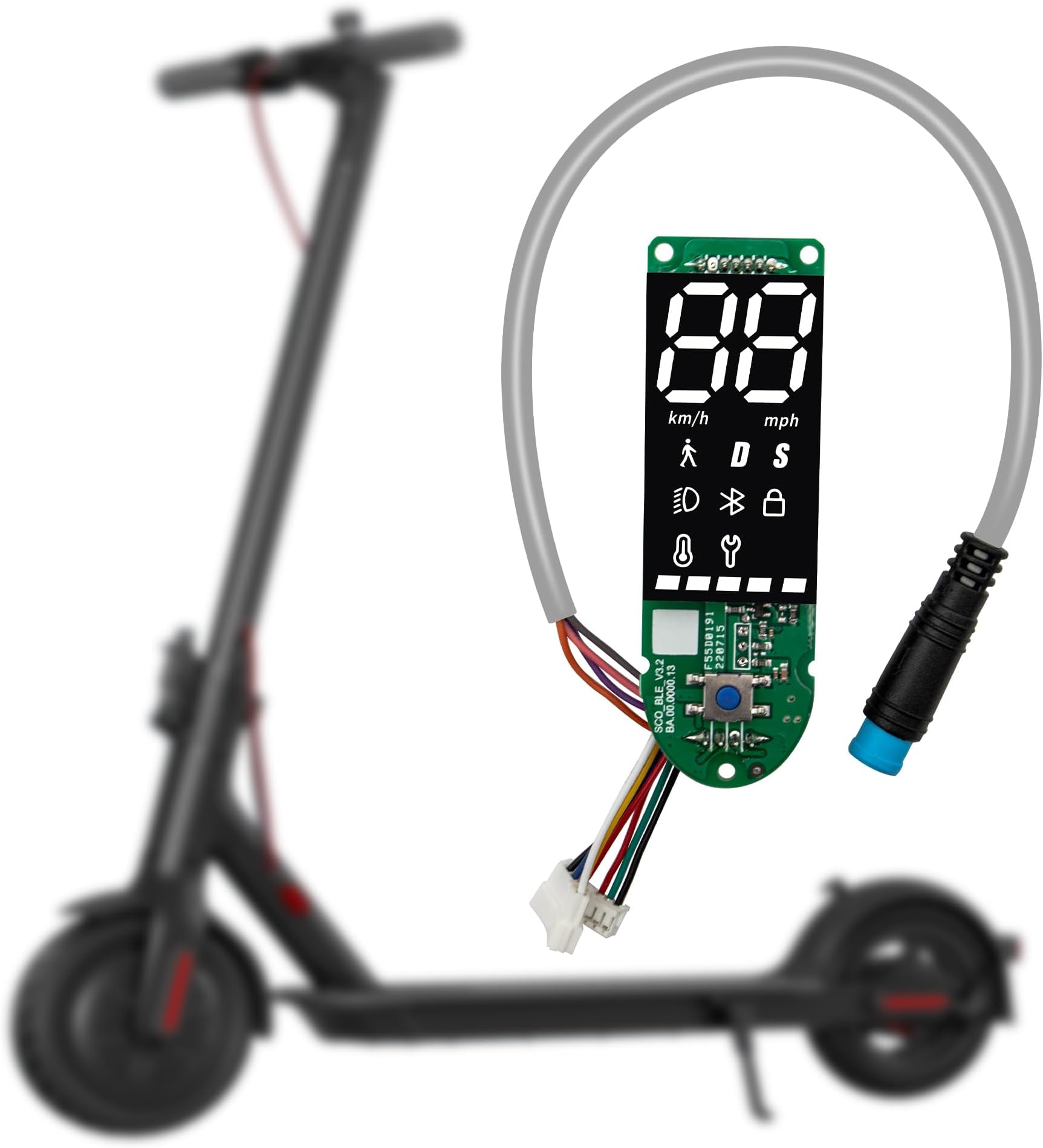 Dashboard for Xiaomi MI 3 Electric Scooter Display Panel Bluetooth Communication Circuit Board Replacement Parts Modification Accessories