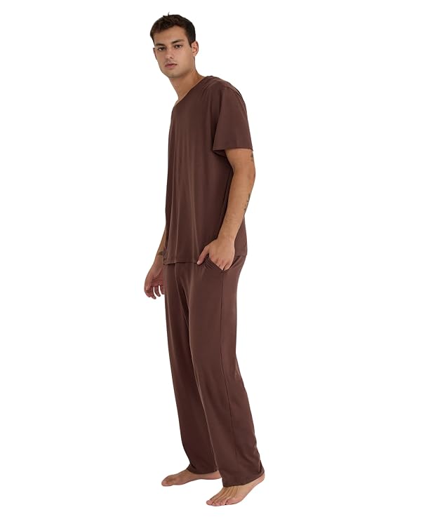 Organic Basics Men's Soft Touch Tee, Rich BrownLarge by Organic Basics - Used condition - Image 2
