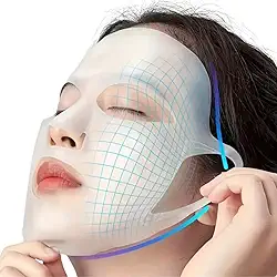 Máscara Facial de Silicone Reutilizável - Hidratação Prolongada