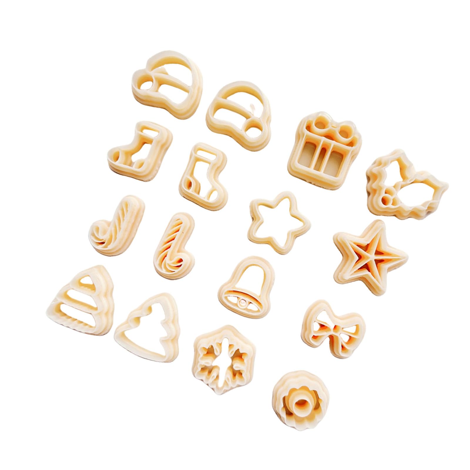 MEAKTSMI Christmas Clay Cutter Pottery Tool Christmas Tree Clay Cutting Molds Hat Socks Clay Earring Cutter For Jewelry Making