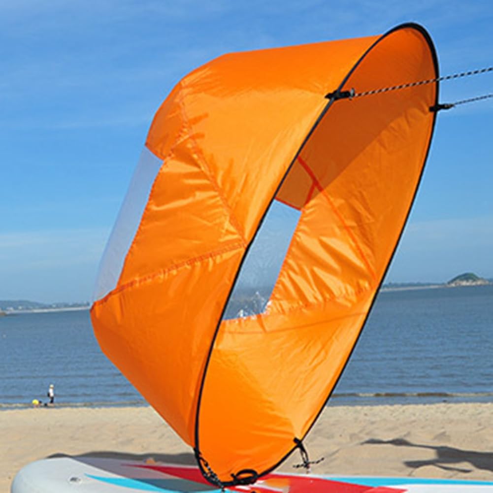 Voile de kayak orange en PVC pour planche de paddle