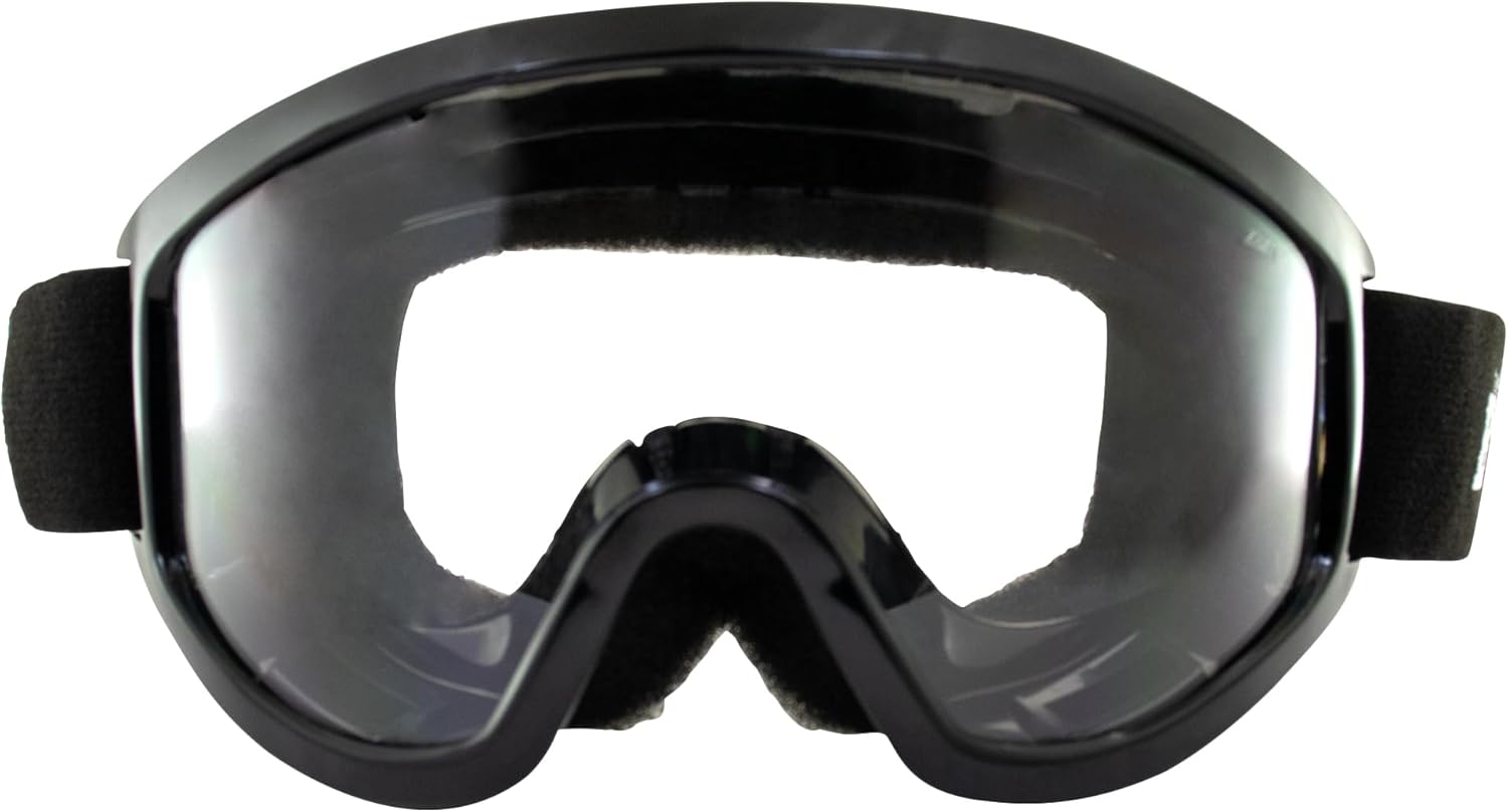 Birdz Eyewear Vulture OTG Fit-Over Motorcycle Goggles Kit Black Frame Yellow Clear & Smoke Lens - Image 3