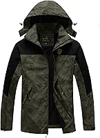 Vista 16 de GIISAM Chaqueta de lluvia para hombre, impermeable, ligera, para exteriores, rompevientos con capucha