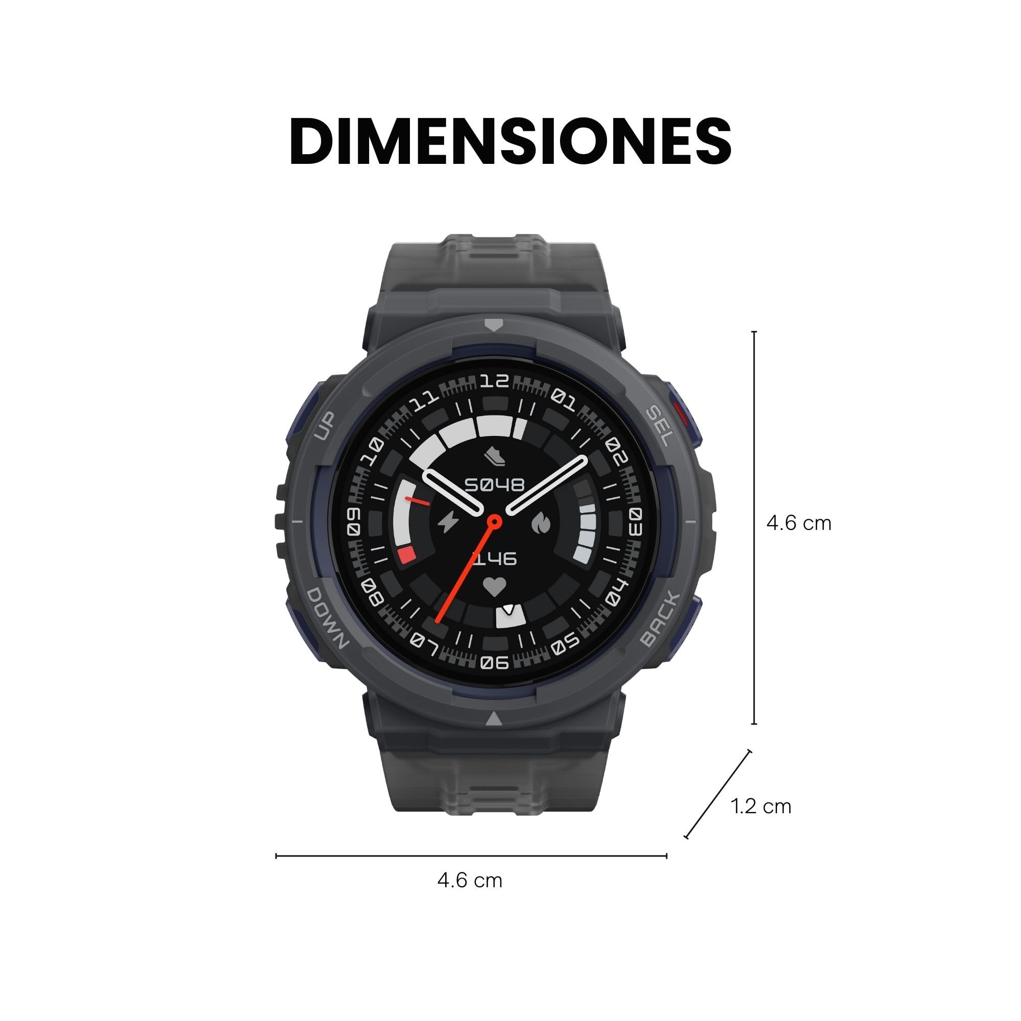 Amazon.com: Amazfit Active Edge Smart Watch 46 mm, Rugged Sport