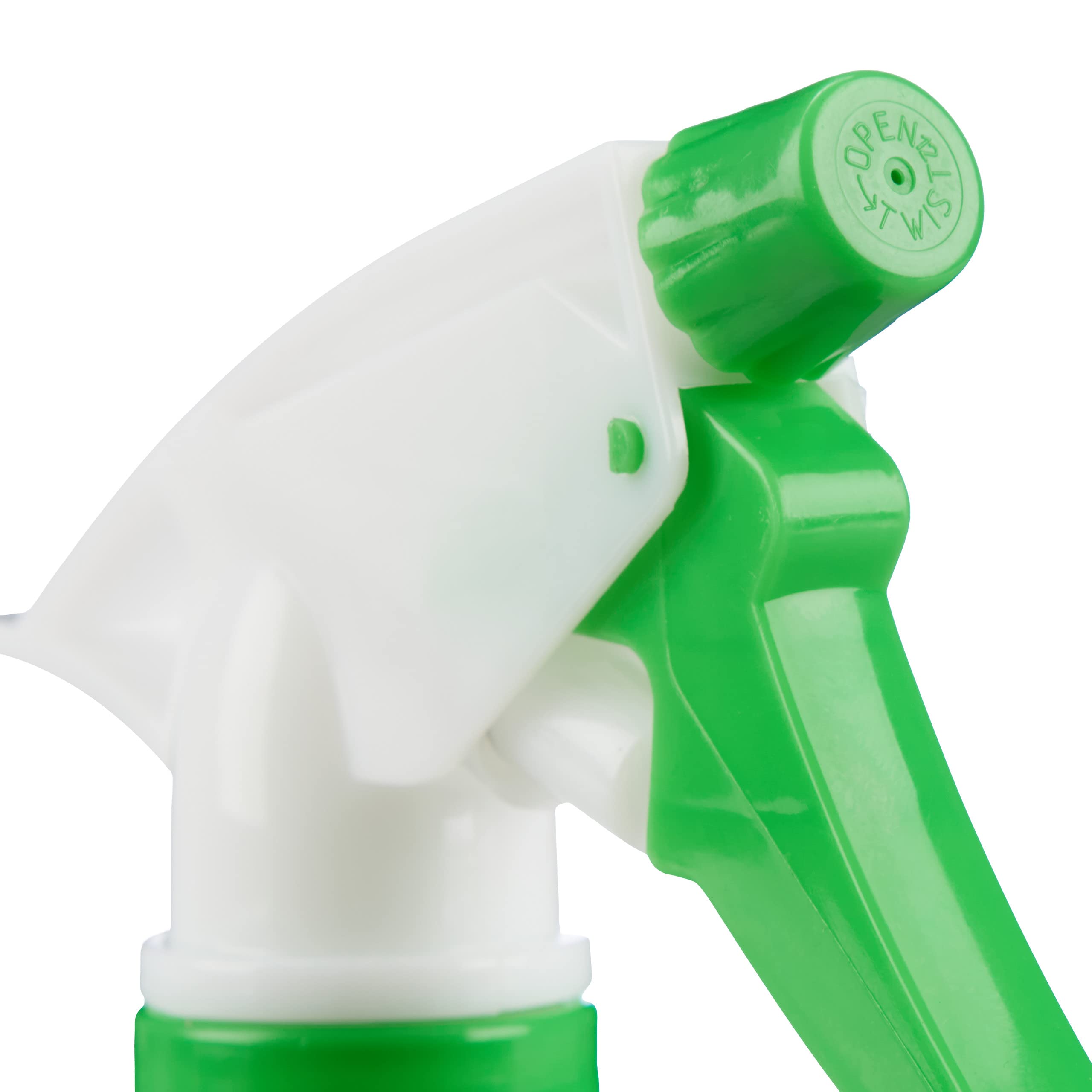 Relaxdays Set de 24 pulverizadores 1 Litro, Boquilla Ajustable, Bote de Spray con Escala, de Plástico, Blanco y Verde