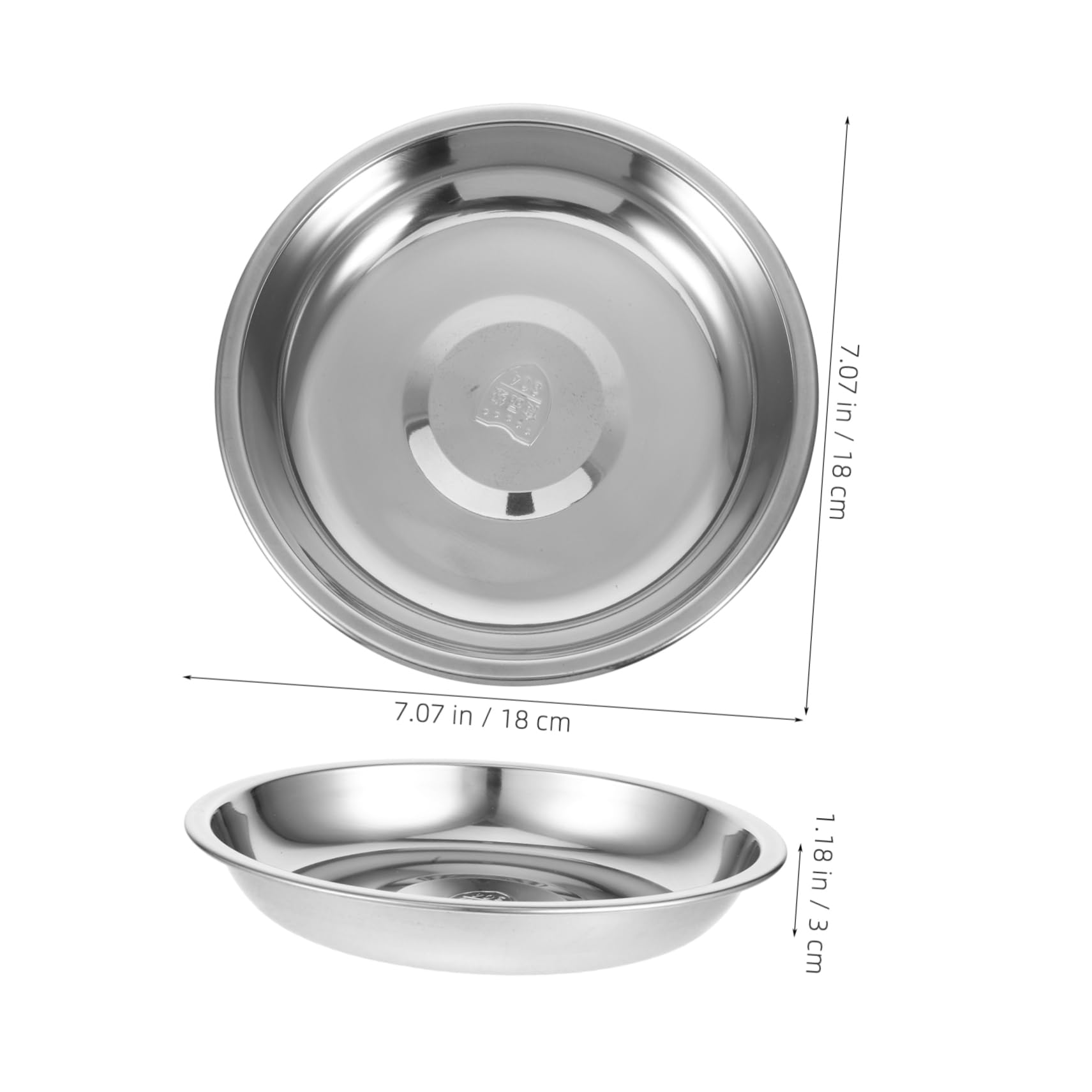 Unomor Round Serving Plate Appetizer Dish for Camping Parties and Gatherings Lightweight Cold Dish with Workmanship Versatile Use for Snacks and Meals