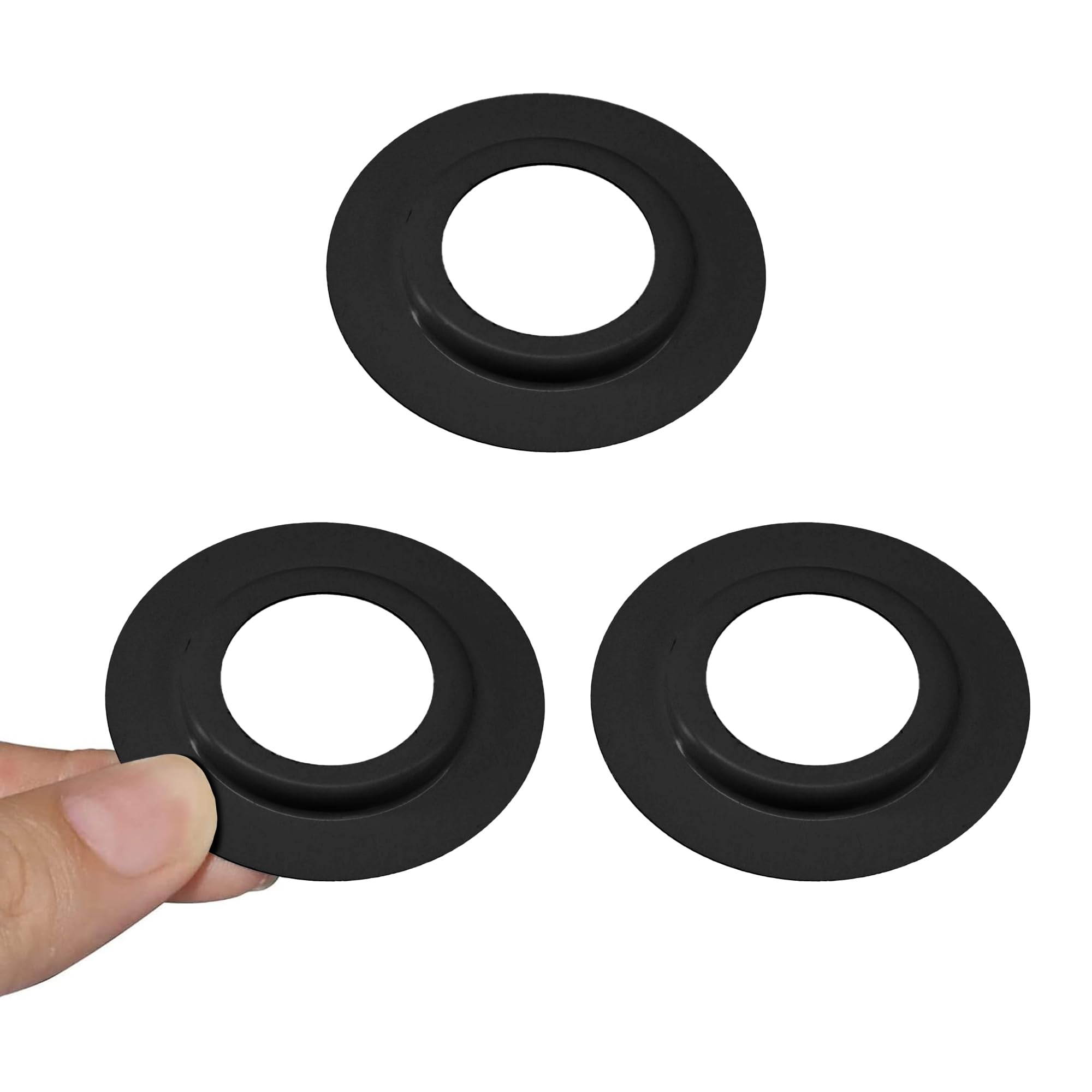 3 Pcs Black Lampshade Reducer Ring Adapter for E26/E27 Light Bulb Holders Converts 60mm to 29mm Metal Converter for Table & Ceiling Lampshades, Pendant Lights & Light Fixtures